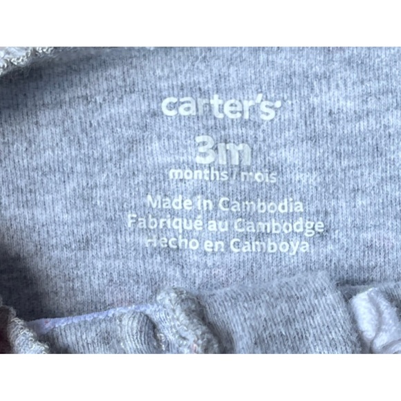 CARTERS Gray & Pink 'Little Sister' Footie. - Picture 4 of 4